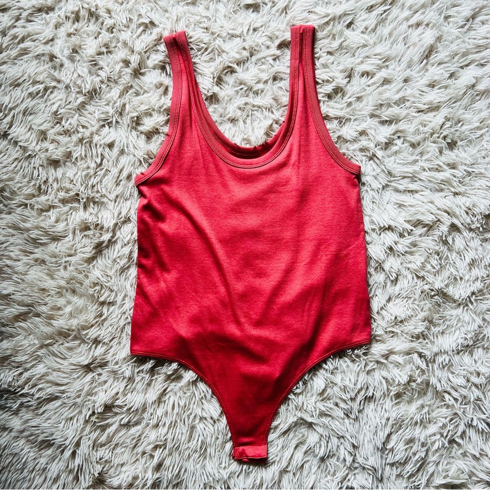 Salmon Tank Top Bodysuit